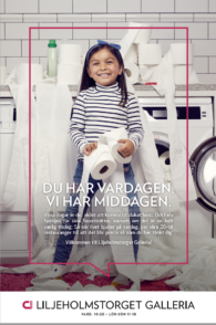 Du har vardagen. Vi har middagen. Du har vardagen. Vi har middagen.